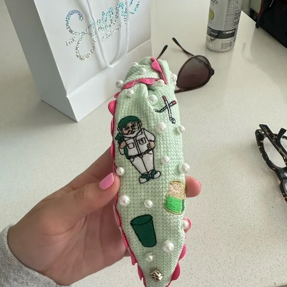 Accessories | Embroidered Golf Club Headcover With Pearls  display picture 2